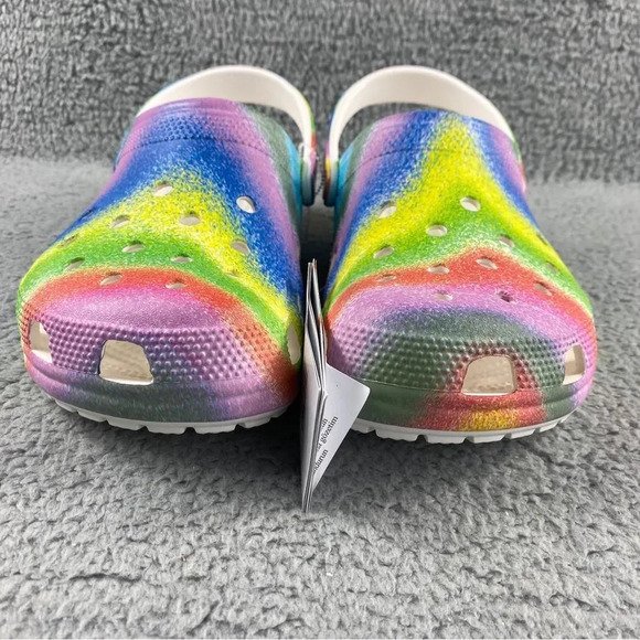 New crocs classic spray DYE MENS 10 CLOGS Tie-Dye Collection Womens 12 Shoes - Picture 5 of 16